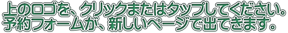 上のロゴを、クリックまたはタップしてください。 予約フォームが、新しいページで出てきます。